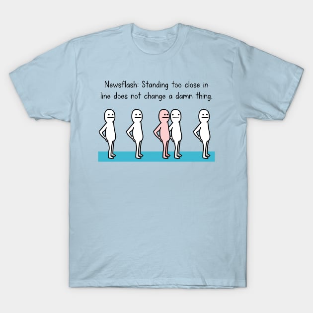 Queuing thicko T-Shirt by hungryfatcat